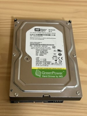 Western Digital AV-GP 1TB 3.5''  SATA Hard Drive WD10EURX - Clean SMART 1477 Hrs