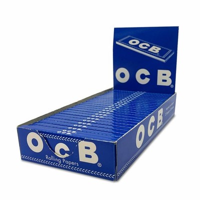 OCB Blaue Papers   25 Boxen   je 50 Blättchen   Neutraler Geschmack