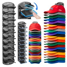 Double Capacity Hat Organizer for Baseball Caps 2 Packs - 40 Cap Storage with...