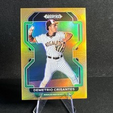 2022 Prizm Draft Picks Baseball DEMETRIO CRISANTES Neon Orange #'d /50 #PDP198