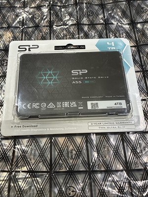 SP Silicon Power 4TB SSD 3D NAND A55 SLC Cache Performance Boost SATA III 2.5
