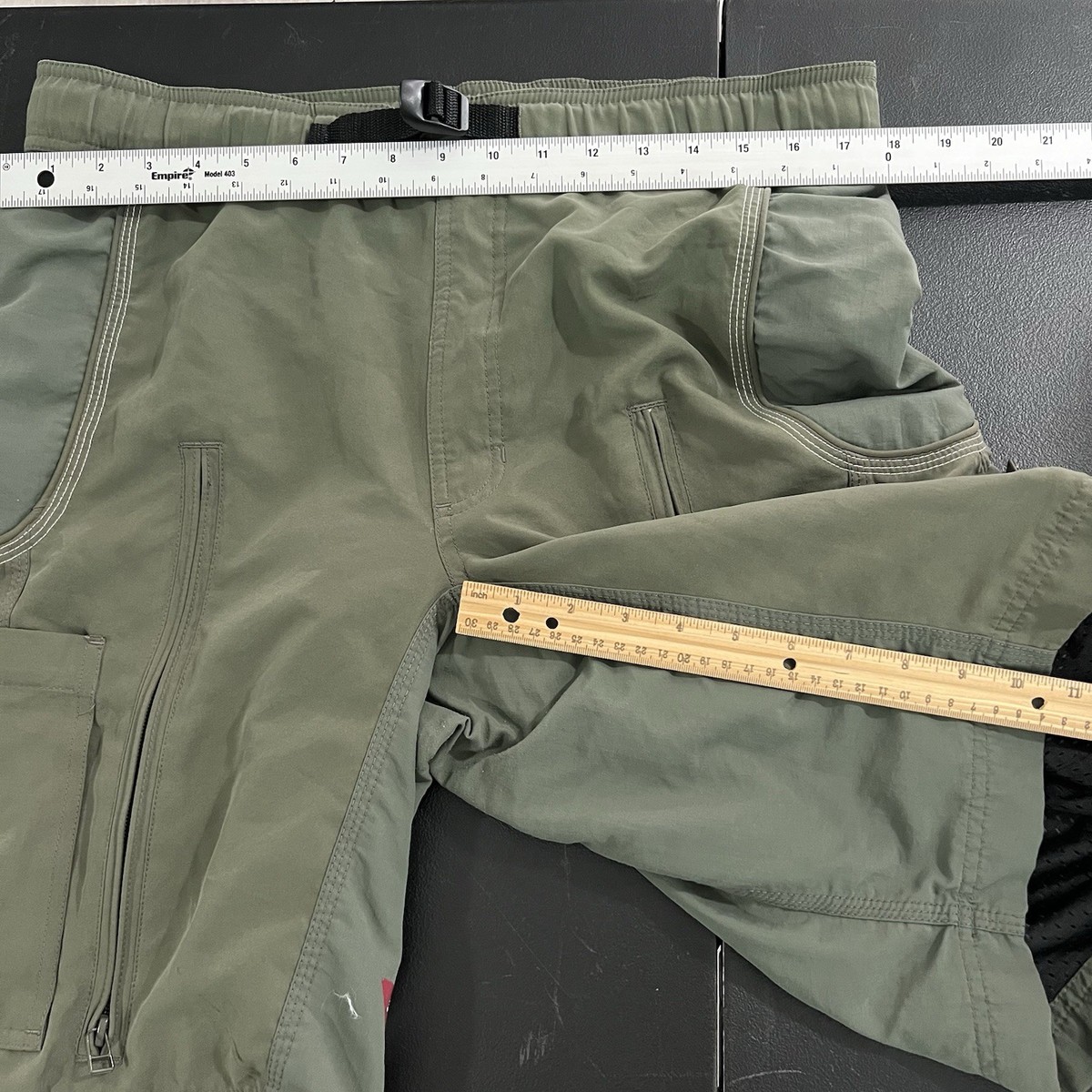 Vintage Y2K Oakley Software Tactical Cargo Shorts Mens Large Green