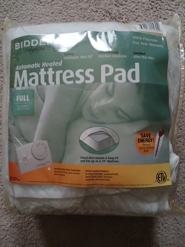 NIP Electric Mattress Pad Full Size