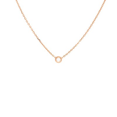 Cartier Cartier D'Amour Pendant Necklace 18K Rose Gold with Diamond XS