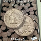 1857-1909 flying eagle indian cent Album With Some Coins