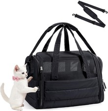 Airline Approved Pet Carrier Soft Sided Quilted Travel Bag Cat/Dog Up to 20lbs