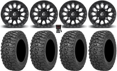 Fuel Vector 14'' Wheels MB 28'' Trail Saw 2.0 Tires Can-Am Commander Maverick