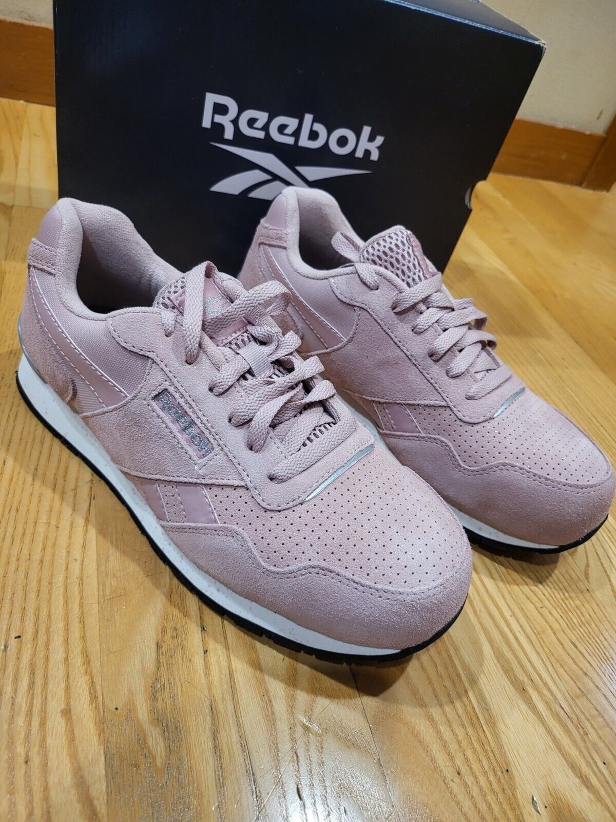 Reebok Women's RB199 Harman Composite Toe EH Work Sneaker Pink Sz 10.5M ASTM New