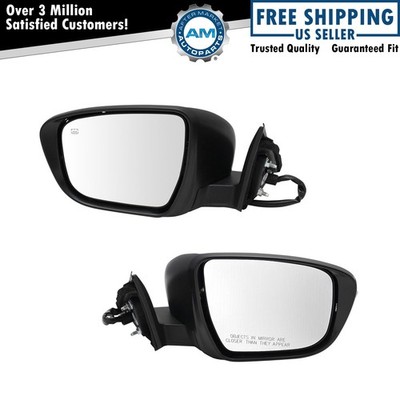 Mirror Pair Power Heated Turn Signal Side View Camera Paint to Match LH RH Side