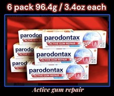 6 Pack PARODONTAX ACTIVE GUM REPAIR Toothpaste FRESH MINT 96.4g Each.Exp 06/2026