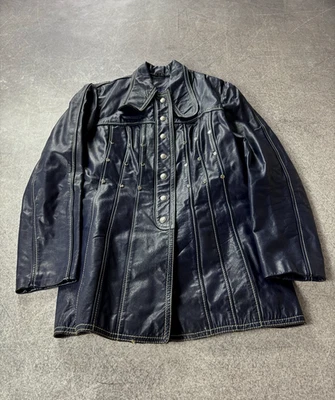 00s Gothic Napoleon Military Leather Coat Jacket Hysteric PPFM Mad