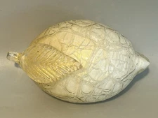 Hand Blown Glass Fruit Pear Gold Flakes Murano Style Murano READ