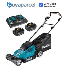 Makita DLM432PT2 Twin 18v / 36v LXT Cordless 43cm Lawn Mower Soft Start 2 x 5AH