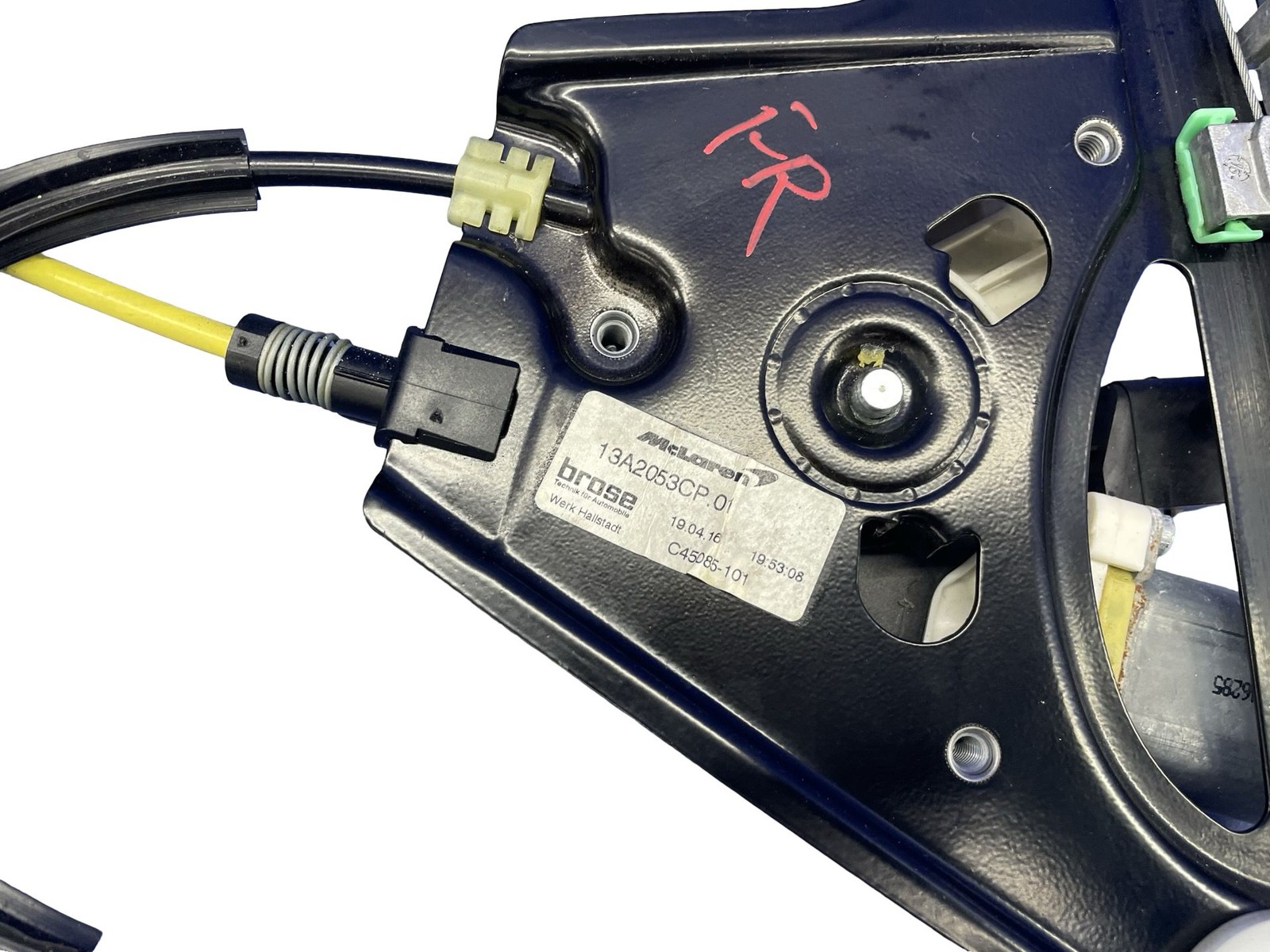 2016-2021 MCLAREN 570S FRONT RIGHT DOOR WINDOW GLASS REGULATOR RAIL W/ MOTOR