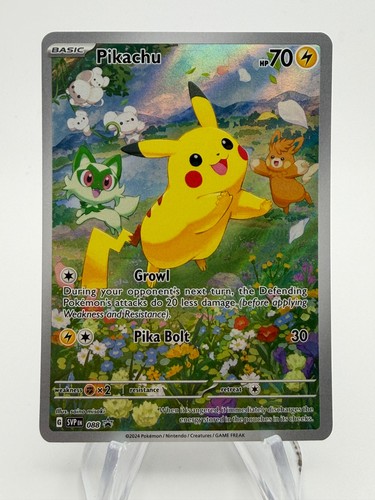 Pokemon Scarlet Violet Promos PIKACHU Full Art Black Star Promo #088