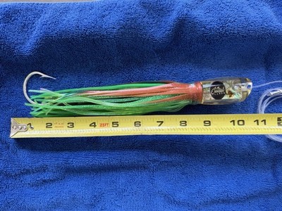 Magbay Surface Trolling Lure. Dolphin Imitation With 2 Jet Head Pearlized Finish
