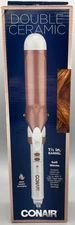 Conair Double Ceramic 1 1/2 Inch Curling Iron - White/Rose Gold - READ