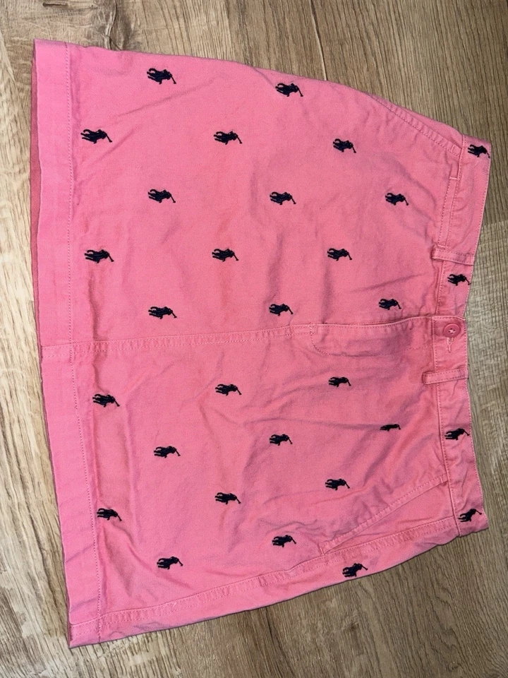 Ralph Lauren Sport Chino Polo Bordado Mini Falda Para Mujer Rosa Algodón Talla 4 Foto 2 de 4