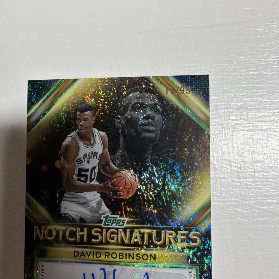 🏀 Autógrafo firmado automáticamente Topps David Robinson Notch Signatures Spurs 2025-26/99 Foto 3 de 4