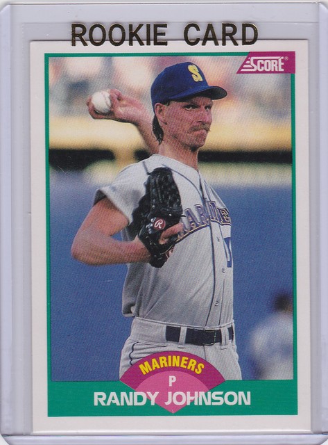 RANDY JOHNSON 1989 Score Traded ROOKIE CARD Seattle Mariners Baseball 