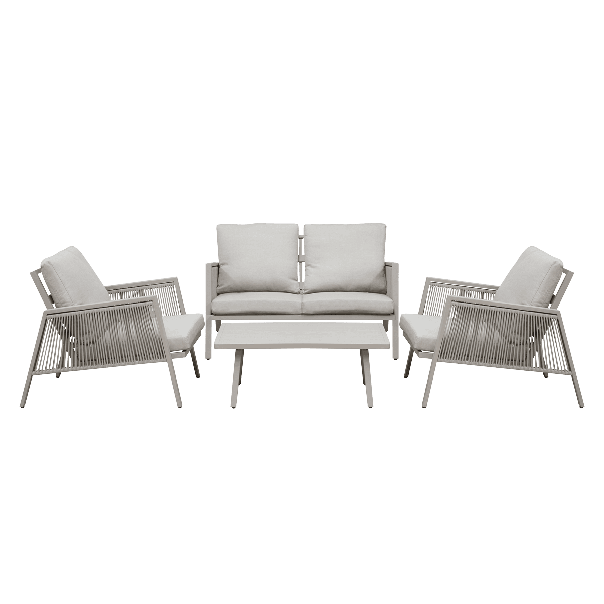 Sealey DG56 Dellonda Fusion Aluminium Outdoor Sofa, Arm Chairs & Coffee