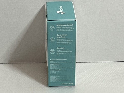 TP-Link Kasa Smart Wi-Fi Light Switch Dimmer HS220 NEW Smart Dimming - Picture 2 of 4