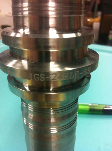 GATES 24S-24HLE-SS HYDRAULIC COUPLING STAINLESS STEEL NEW G18534-2424X - Picture 2 of 2