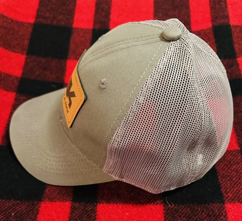 HK Cap Hat Leather Patch GREY H&K Heckler Koch USP HK45 P7 VP9 P30 416 SP5 VP40 - Picture 2 of 5