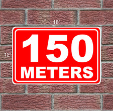 150 METERS MARKER 12x18" Metal Sign 4 Driving Range Golf Course Gun Club Yardage
