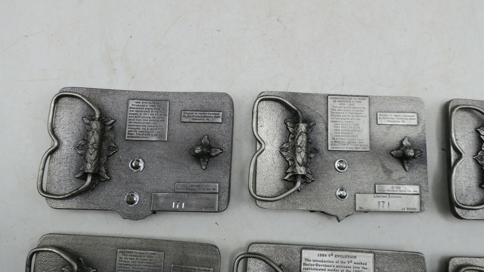 1983 75th Brookfield Harley Davidson Knucklehead Engine Motorcycle Belt