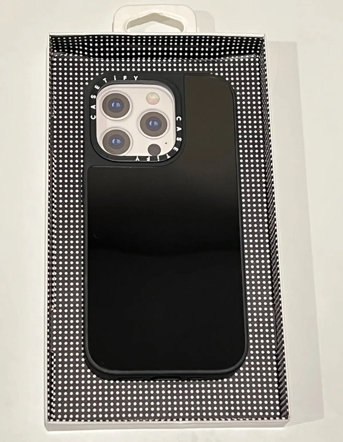 CASETiFY Mirror MagSafe Case for iPhone 15 Pro Black with Black Bumper-image