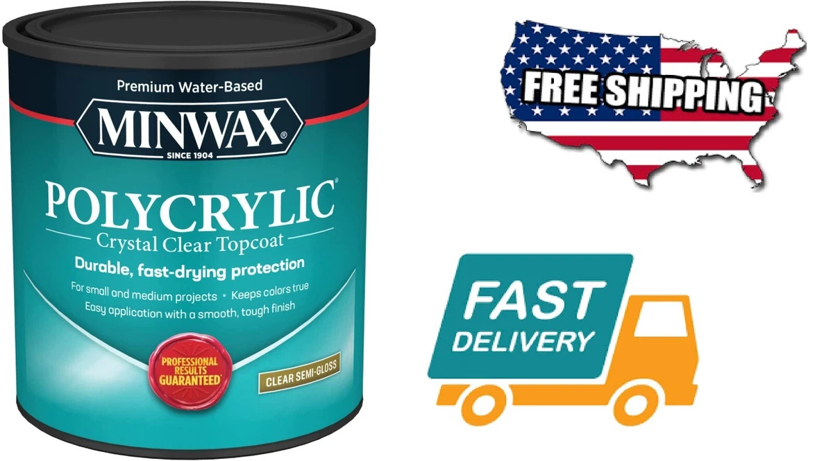 Minwax Clear Semi-Gloss Polycrylic Protective Finish