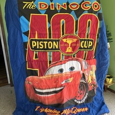 Disney Pixar Cars Comforter Blanket Lightning McQueen Disneystore Size Full VTG