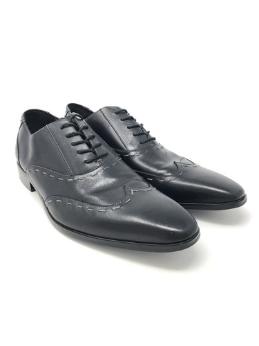 Black Leather Dress Shoes Elliot 12 