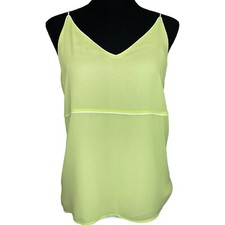 ZARA Spaghetti Strap V-Neck Chiffon Camisole Top Size Small NWT