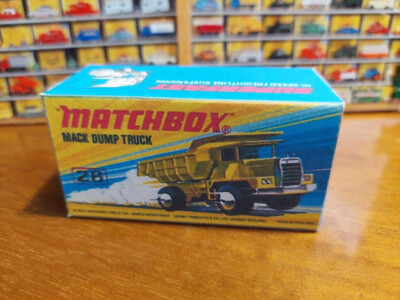    Matchbox Nr. 28 Mack Dump Truck C Box Matt 280g Druck&Verarbeitung gut  