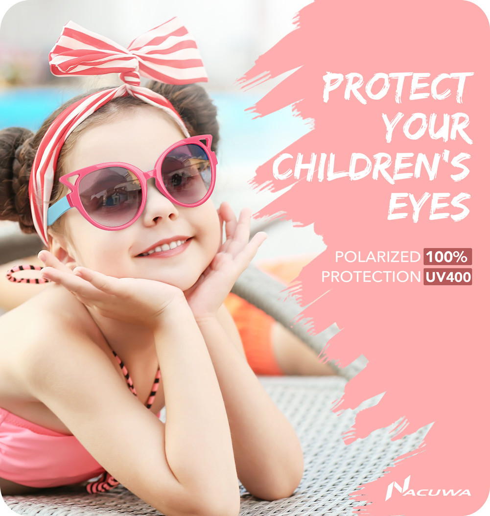 Nacuwa Kids Sunglasses ANTI-UV Boys Girls Shade Goggles Eyewear Glasses Age  3-10