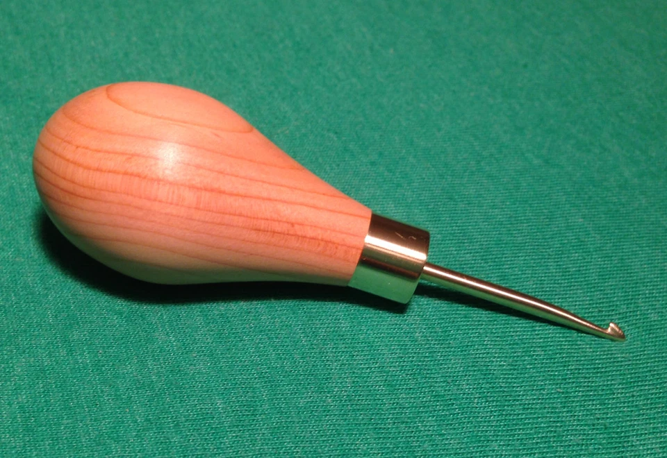 The Irish Hook (aka Hartman Hook) Ball handle rughooking hookie - Image 3 of 4