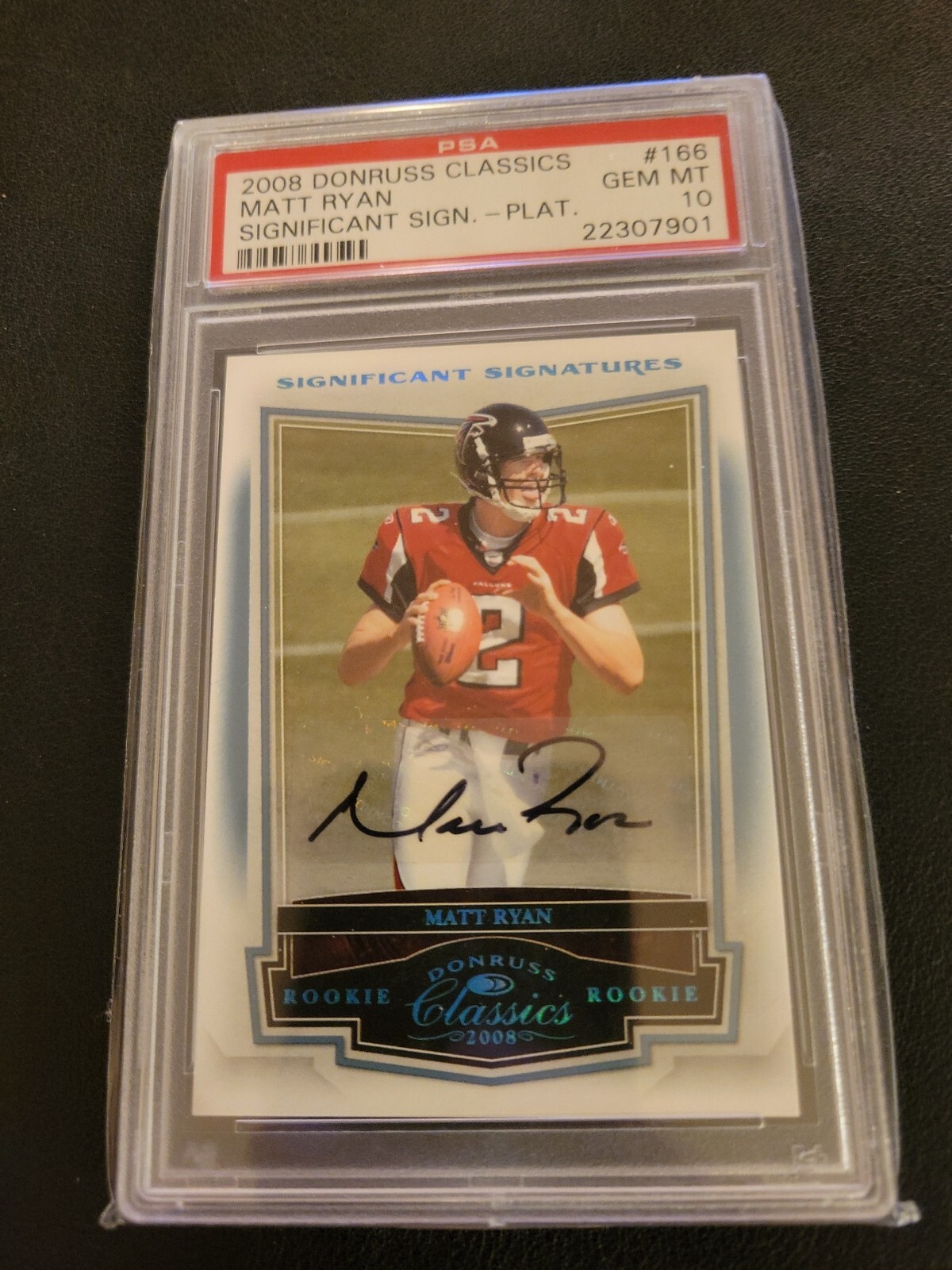 Matt Ryan 2008 Donruss Classics Platinum Signatures Rookie Auto RC 13/25 PSA 10!