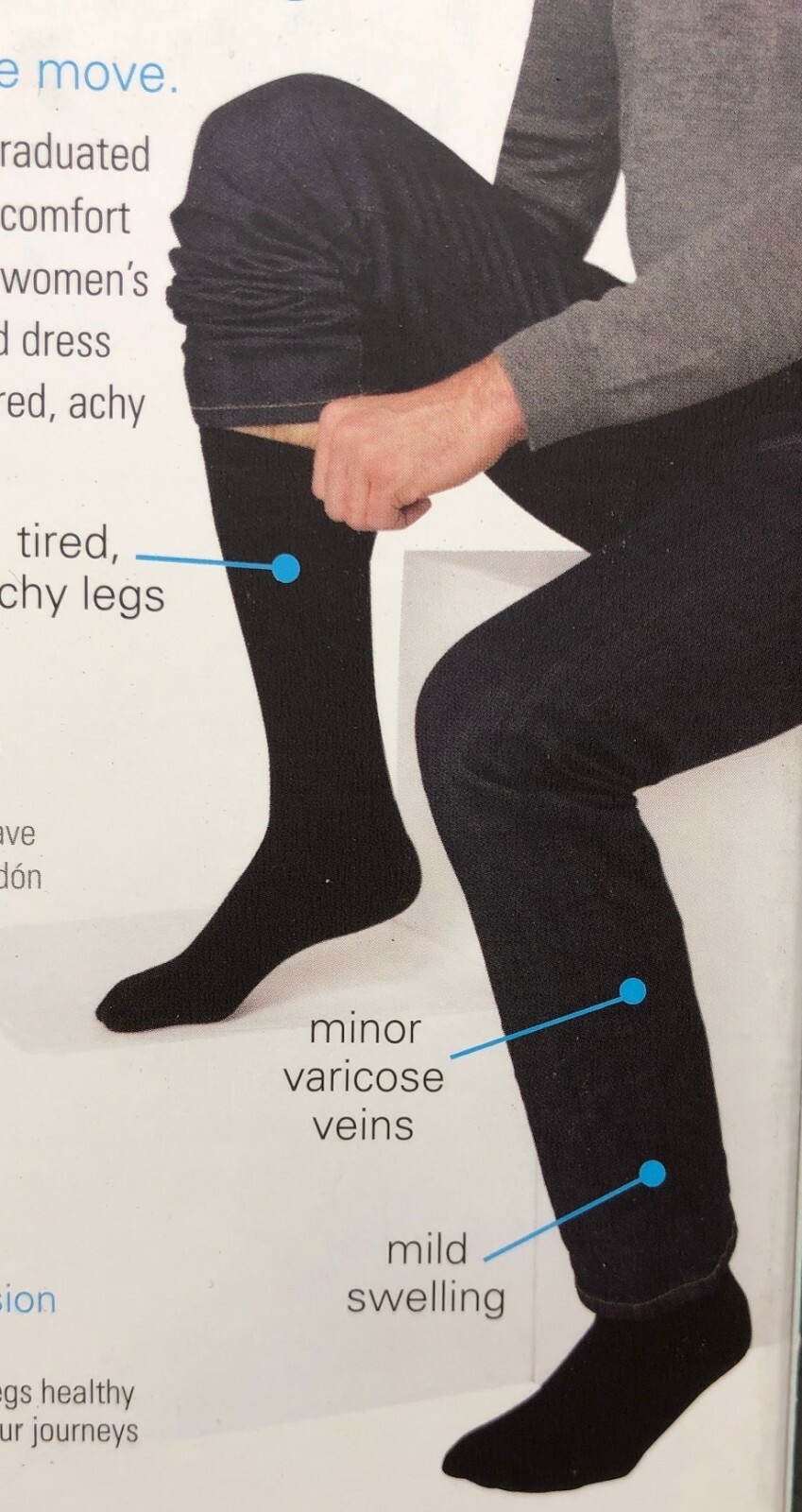 Juzo Cotton Support Socks 1520 mmHg Size and Colors available eBay