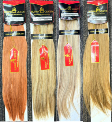 Nubian Queen Euro Weave 100 % Echthaarverlängerung Premium Qualität 18 &20'' Verkäufer