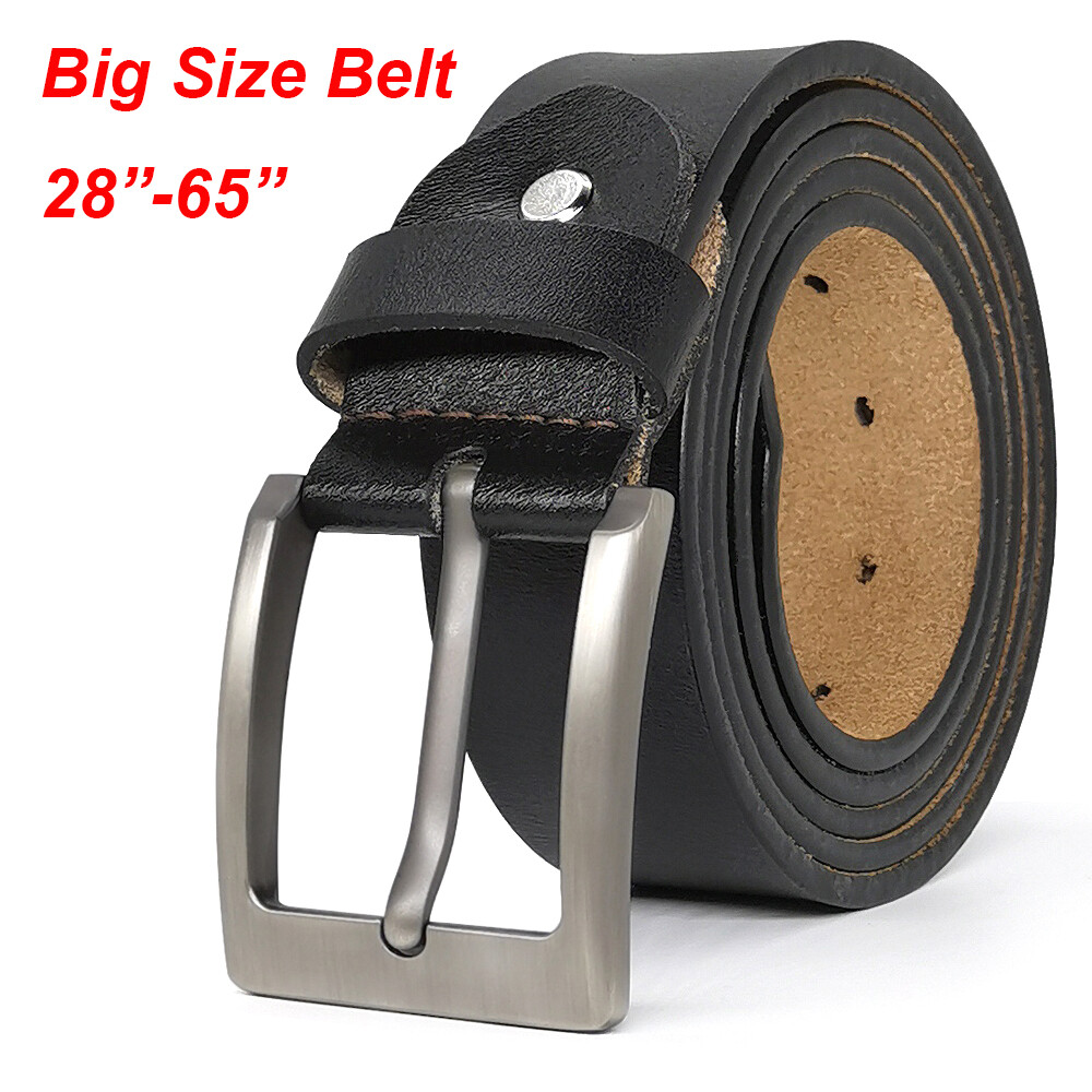 Mens Belt Big and Tall Size 105cm-170cm Mens Genuine Leather Belt