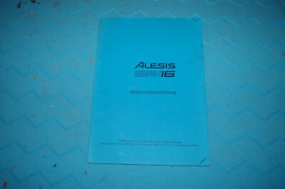 Alesis SR16 Bedienungsanleitung