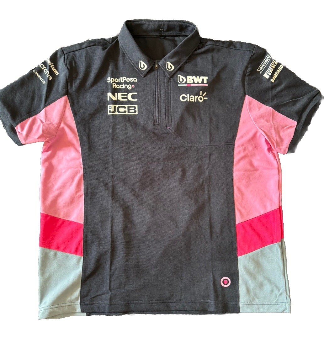 Racing Point F1 Team Official Polo Shirt Formula One F1 Men’s Size XS