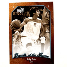 Ricky Rubio 2009-10 Upper Deck Greats of the Game #44 Spain