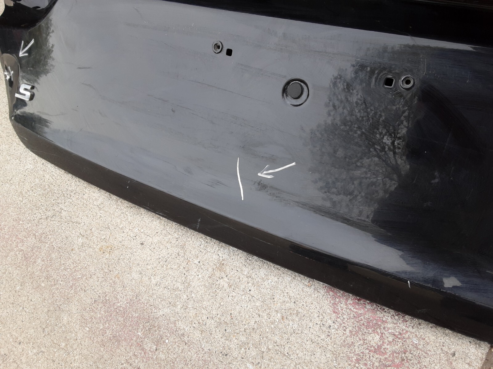 M156 14-17 Maserati Quattroporte Rear Trunk Lid Cover Assembly Black TL55