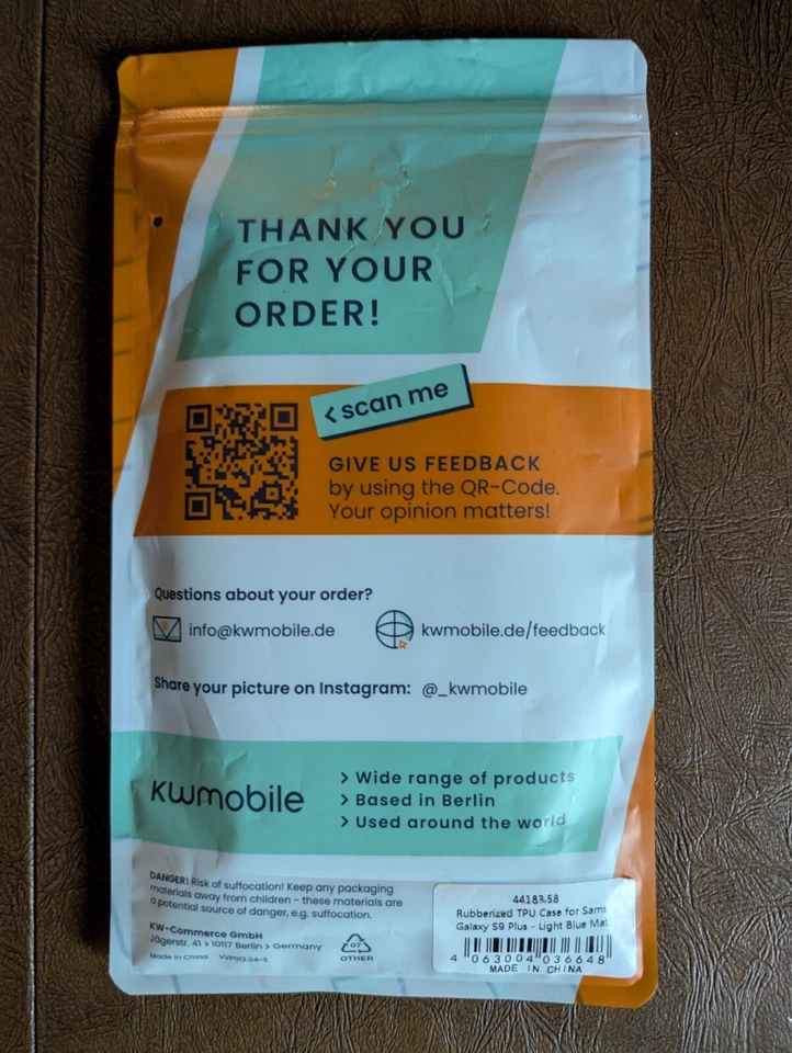 Новый Samsung Galaxy S9 Plus чехол прорезиненный TPU светло-синий матовый чехол телефона - Изображение 4 из 4