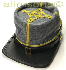 CIVIL WAR CONFEDERATE CSA CAPTAIN INFANTRY OFFICER KEPI FORAGE CAP-ALL SIZES