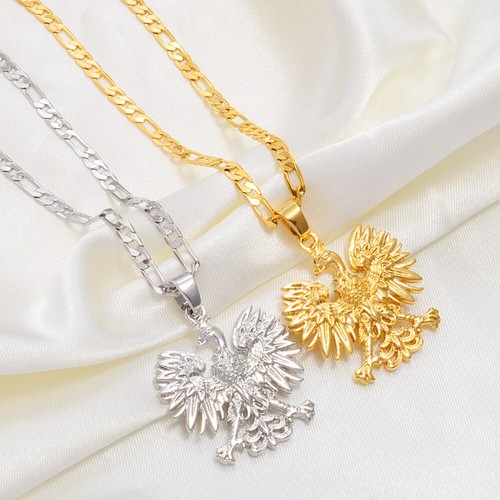 Collares colgantes Anniyo Polonia símbolo águila para mujer hombre, polos Polska joyería - Imagen 17 de 24