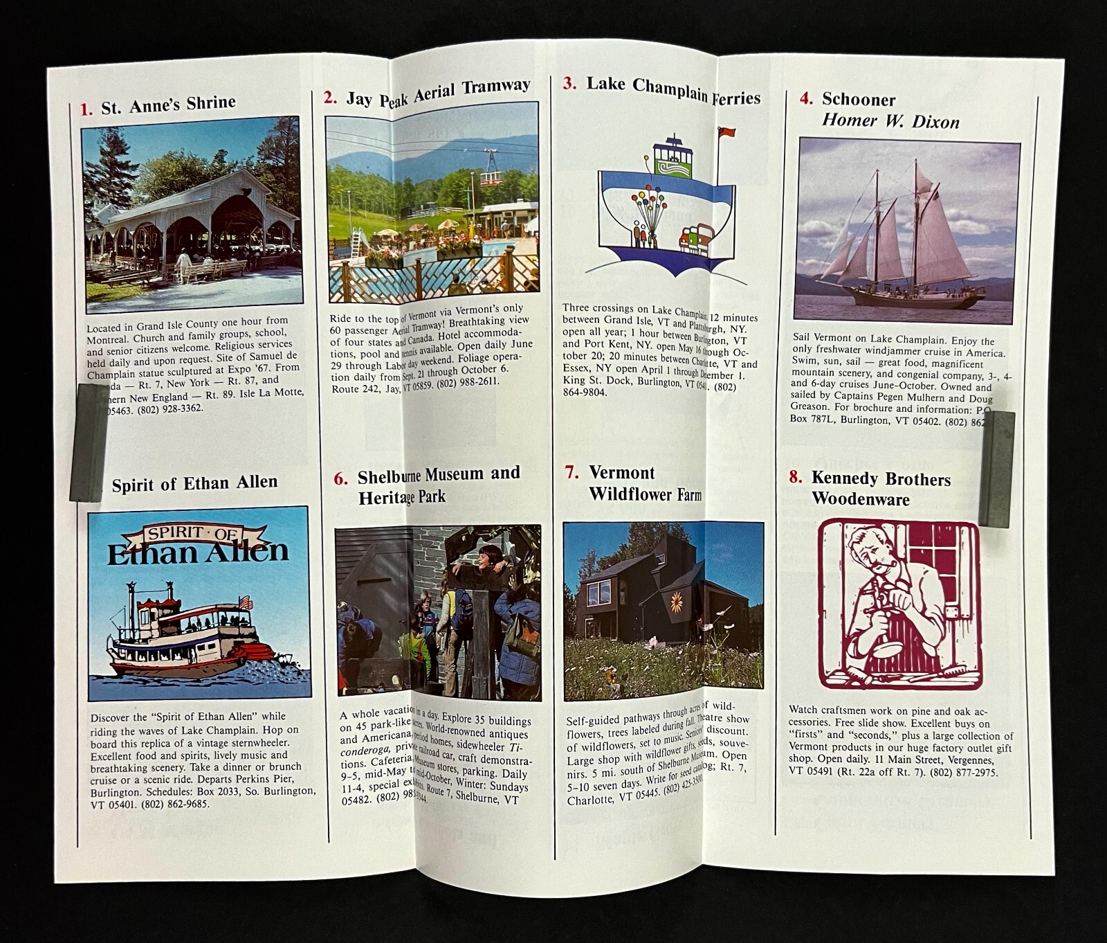 1985 Vermont Attractions Discover Diversity Tourist Points VTG Travel ...